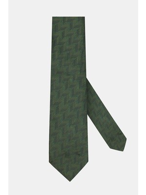 Vakko Patterned Silk Tie