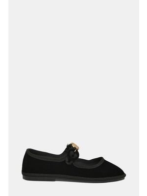 Ilıo Smeraldo Black Ballet Flats