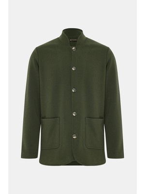 Vakko Buttoned Knit Jacket