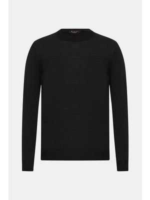 Vakko By Gran Sasso Crew Neck Wool Silk Knitwear