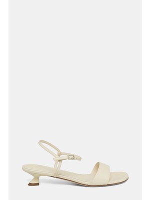 3 Juın Ecru Leather Shoes