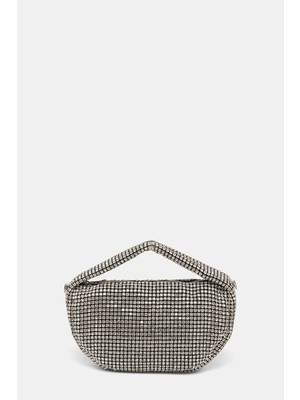 Vakko Silver Stone Embellished Bag