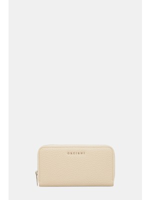 Orciani Orcıanı Beige Leather Wallet