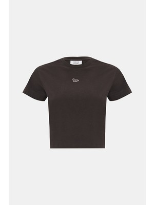 Maison Kitsune Maıson Kıtsune Brown T-Shirt