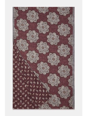 Vakko Patterned Silk Scarf