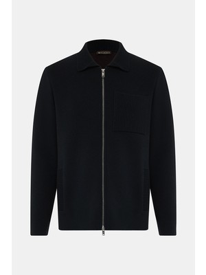 Vakko Zip-Up Cardigan