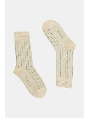 Vakko By Peserıco Ecru Socks