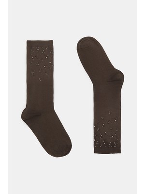 Vakko By Peserıco Brown Socks