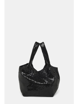 Vakko Black Textured Bag