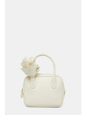 Magda Butrym Cream Leather Bag
