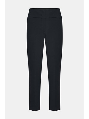 Vakko By Peserıco Navy Slim-Leg Trousers