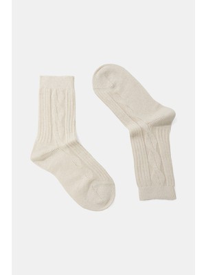 Vakko By Peserıco Ecru Socks