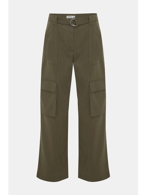 Simkhai Sımkhaı Dark Khaki Straight Leg Trousers