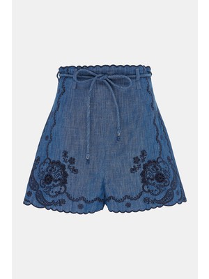 Zimmermann Zımmermann Dark Blue Shorts