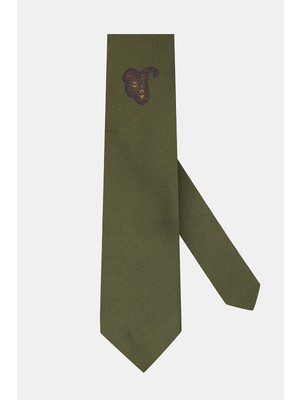 Vakko Patterned Silk Tie