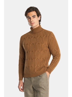 Vakko By Danıele Fıesolı Turtleneck Cashmere Knit Sweater