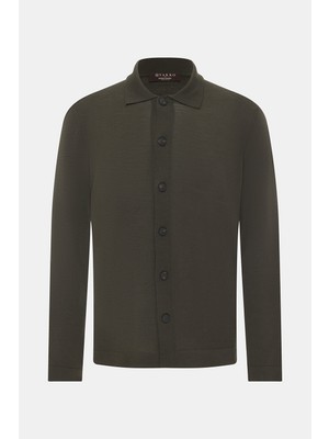 Vakko By Gran Sasso Button-Front Wool Cardigan