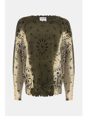 Kujten Khaki Cashmere Sweater
