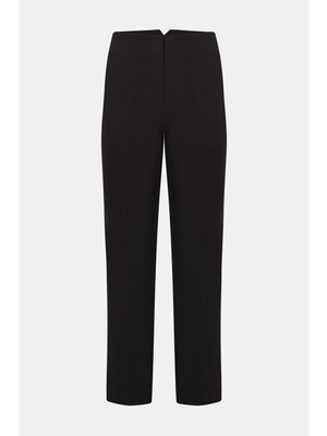 Vakko By Peserıco Dark Brown Slim-Leg Trousers