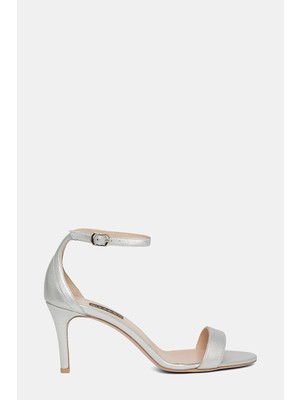 Vakko Silver Leather Shoes