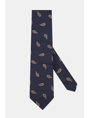 Vakko Patterned Silk Tie