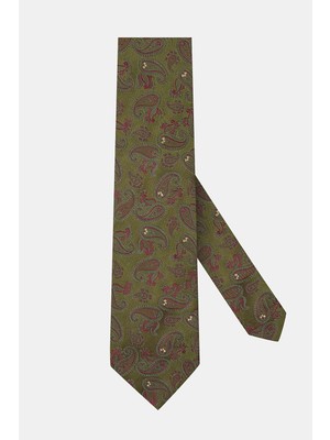 Vakko Patterned Silk Tie