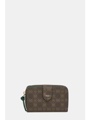 Vakko Brown Monogram Wallet