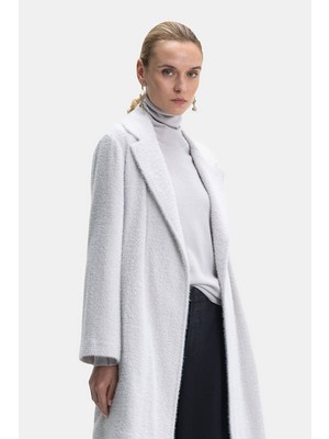 Vakko Ecru Pea Coat