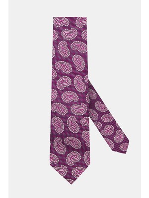 Vakko Patterned Silk Tie