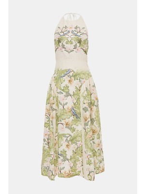 Agua By Agua Bendıta Multicolor Floral Pattern Midi Dress
