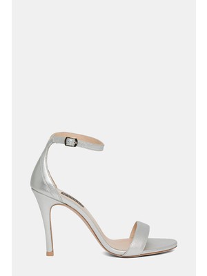 Vakko Silver Leather Shoes