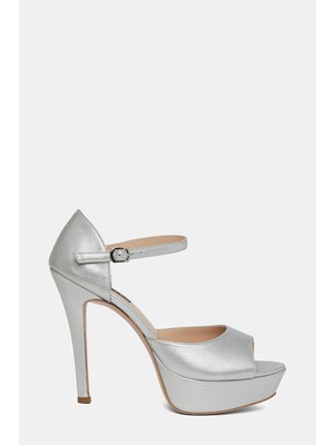 Vakko Silver Leather Shoes
