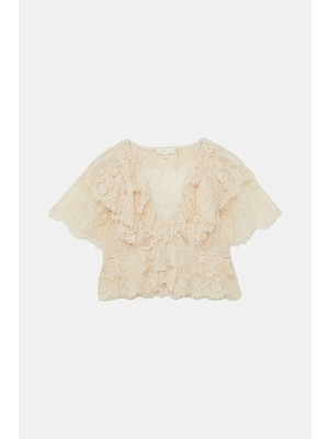 Love Shack Fancy White Blouse