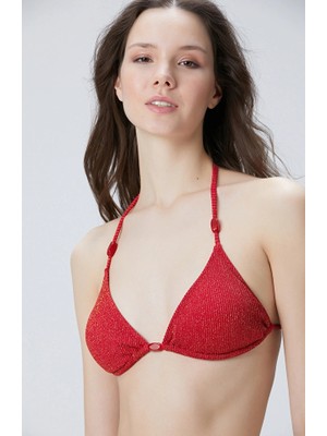 Network Red Bikini Top