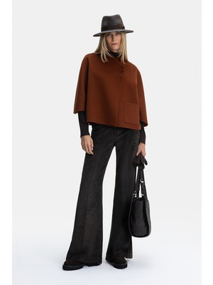 Vakko Dark Brown Velvet Trousers