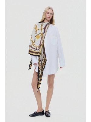 Acne Studios Acne Studıos White Paisley Mini Dress