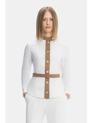 Vakko Ecru Jacket