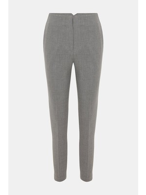 Vakko By Peserıco Grey Slim-Leg Trousers