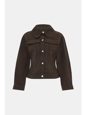 By Malene Birger By Malene Bırger Brown Buttoned Organic Cotton Jacket