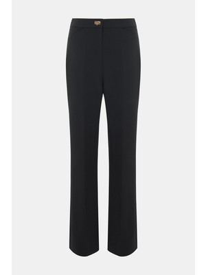 Vakko Black Slim-Leg Trousers