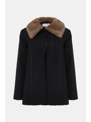 Helene Berman Black Pea Coat