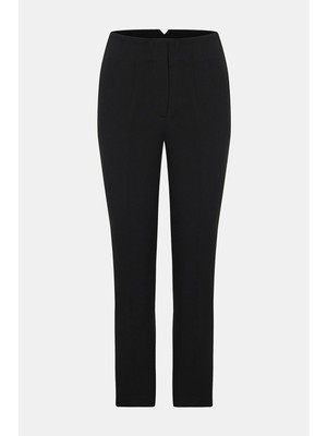 Vakko By Peserıco Black Slim-Leg Trousers
