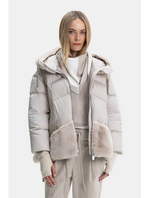Vakko By Dıego M Beige Goose Down Jacket