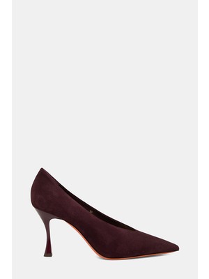 Santoni Santonı Burgundy Suede Shoes