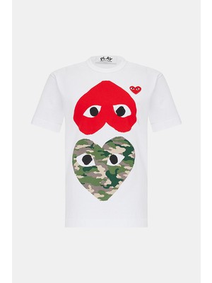 Comme Des Garçons Comme Des Garcons Play White T-Shirt