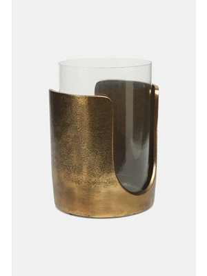 Vakko Gold Cut-Out Candle Holder