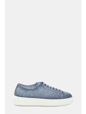 Vakko By Santonı Blue Suede Sneakers