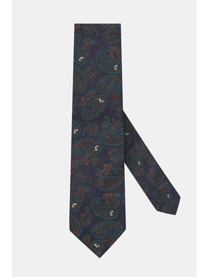 Vakko Patterned Silk Tie