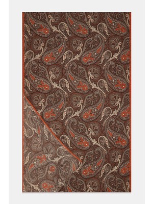 Vakko Patterned Cashmere Silk Scarf