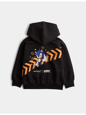 Marks & Spencer Sonic™  x Mclaren™ Çocuk Kapüşonlu Sweatshirt